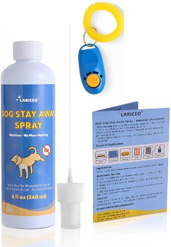 LARICEO Not Here Pet Spray - Prevent Unwanted Marking - Safe and Easy to Use - Indoor and Outdoor Training Aid -Pee Safe Dog Spray- 8oz Spray in Kuwait