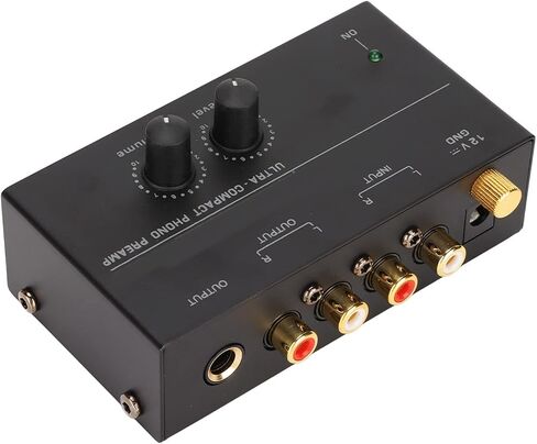 Keenso Phono Turntable Preamp Low Noise Stereo Input Output Sensitive Record Player Preamplifier for Collectors (US Plug) in Saudi Arabia