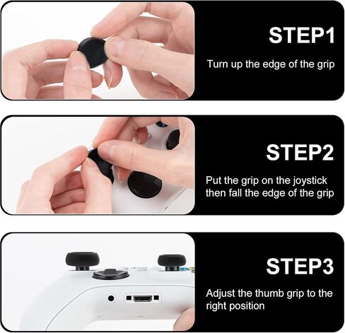 Thumb Grips Caps Performance Joystick Cover Controller for CQC FPS Games, Compatible with PS5, PS4, Xbox Series X/S, Xbox One, Switch Pro, 3 Pairs (6pcs) Silicone Diamond Grain Blue in Saudi Arabia