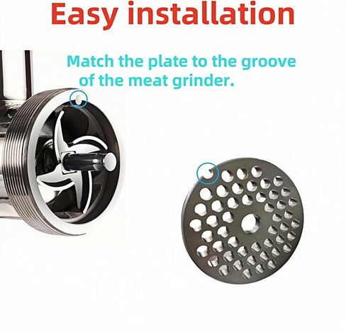 بالنسبة إلى هوبارت ، ليم ، كابيلاس ، ويستون و FGA Food Chopper ، مطاحن اللحوم MTN من #12 أقراص لوحة طاحونة من الفولاذ المقاوم للصدأ شفرات ， قطع الأقراص الثقيلة. (8/25 لوحة ثقب) in Saudi Arabia