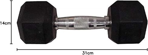 Rubber Hex Dumbbell in Saudi Arabia