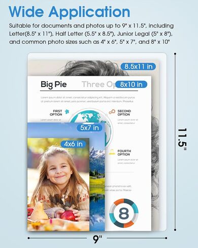 KTRIO Laminating Sheets, Hold 8.5 x 11 inches Sheets, 30 Pack, 3 Mil Clear Thermal Laminate Pouches for Laminator, 9 x 11.5 inch Lamination Paper for School, Home & Office in Saudi Arabia