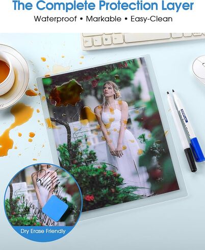 KTRIO Laminating Sheets, Hold 8.5 x 11 inches Sheets, 30 Pack, 3 Mil Clear Thermal Laminate Pouches for Laminator, 9 x 11.5 inch Lamination Paper for School, Home & Office in Saudi Arabia