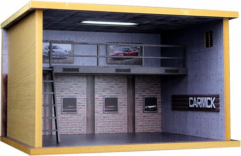 علبة عرض للسيارات المصبوبة بمقياس 1/24 وسيارات أبطال السرعة مع طبقة مزدوجة من الأكريليك الشفاف وإضاءة LED، غير متضمنة السيارات والنماذج (1:24 طريق 66 طبقة مزدوجة) in Kuwait