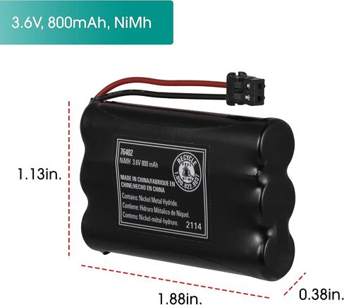 Power Gear Rechargeable Cordless Phone Battery, 3.6V, 700mAh Battery Pack, Nickel Metal Hydride, Cordless Phone Handset Compatible, 76154 in Saudi Arabia