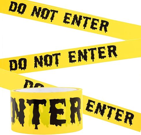 Halloween Caution Tape 1.9inch x 82Feet Halloween Decorations Caution Tape Halloween Tape Halloween Fright Tape Scary Hazard Warning Tape for Halloween Party Decorations Indoor Outdoor (Do Not Enter) in Saudi Arabia
