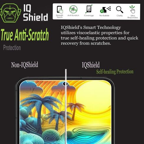 IQShield Screen Protector Compatible with Apple iPhone 15 Pro Max (2-Pack) Anti-Bubble Clear TPU Film in Kuwait