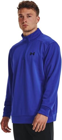 Under Armour Men's Armour Fleece ¼ Zip Active Pullover Black (as1, alpha, xx_l, regular, regular, XX-Large) in Kuwait