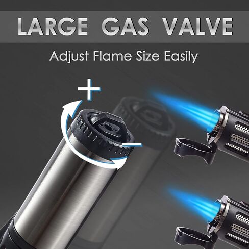 Urgrette 2 Pack Torch Torch Triple 3 Jet Flame Gas Gas Lighter Lighter Lighter Lighter Jet Torch Linighter in Kuwait