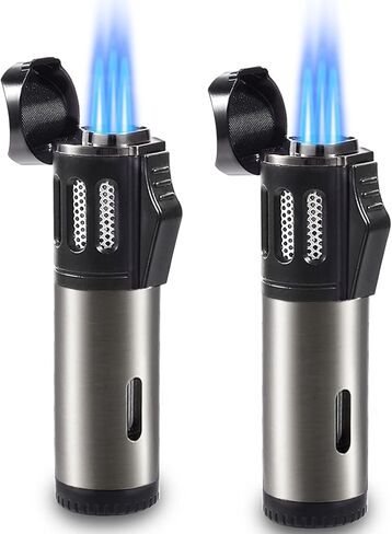 Urgrette 2 Pack Torch Torch Triple 3 Jet Flame Gas Gas Lighter Lighter Lighter Lighter Jet Torch Linighter in Kuwait