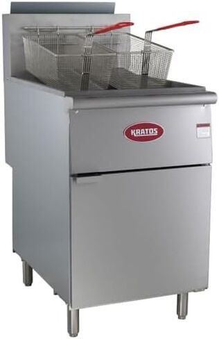 مقلاة غاز تجارية Kratos (البروبان السائل)-70-100 رطل ، 5 أنابيب تسخين ، 150،000 وحدة مقلية ، من الفولاذ المقاوم للصدأ مع سلال مقلاة (29Y-012-LP) in Kuwait