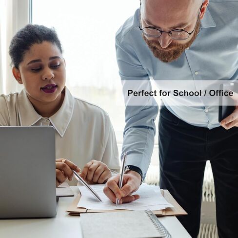 أقلام جل LINFANC 5 قطع أقلام حبر جل متوسطة النقطة 0.5 مم قلم جل معدني أقلام حبر أسود لتدوين اللوازم المدرسية أقلام سوداء سريعة الجفاف قلم حبر جل اللوازم المكتبية من الفولاذ المقاوم للصدأ in Kuwait