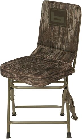 Banded Swivel Blind Chair – 360° Silent Rotation, Adjustable Legs, Padded Seat for Hunting (Realtree Legacy, Regular) in Kuwait