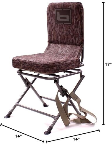 Banded Swivel Blind Chair – 360° Silent Rotation, Adjustable Legs, Padded Seat for Hunting (Realtree Legacy, Regular) in Kuwait