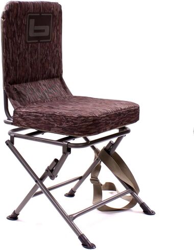 Banded Swivel Blind Chair – 360° Silent Rotation, Adjustable Legs, Padded Seat for Hunting (Realtree Legacy, Regular) in Kuwait