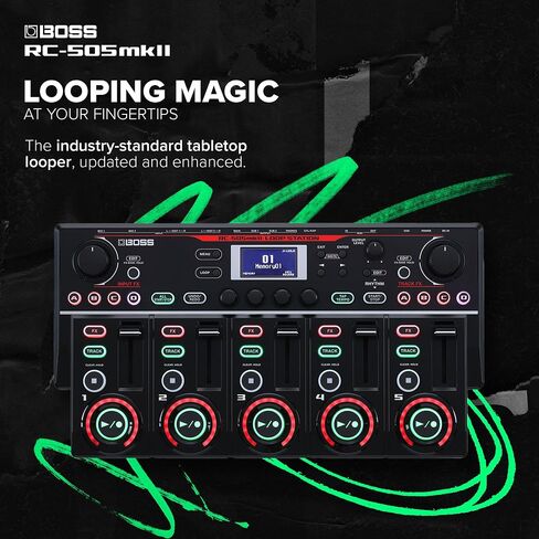 BOSS RC-505MKII Loop Station – The Industry Standard Tabletop Looper, Updated and Enhanced. Class-leading sound quality. Five simultaneous stereo phrase tracks. Input FX and Track FX sections. in Saudi Arabia