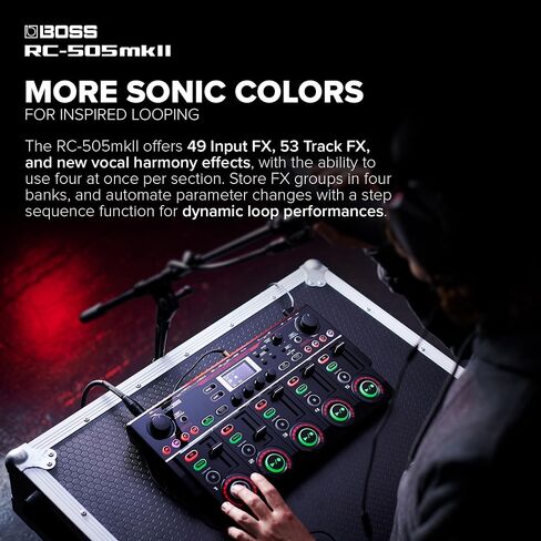 BOSS RC-505MKII Loop Station – The Industry Standard Tabletop Looper, Updated and Enhanced. Class-leading sound quality. Five simultaneous stereo phrase tracks. Input FX and Track FX sections. in Saudi Arabia