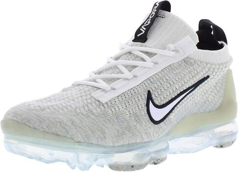 Nike Kids Air Vapormax 2021 Flyknit Sneakers, Wolf Grey/Black/White/Volt, 7 Big Kid in Kuwait