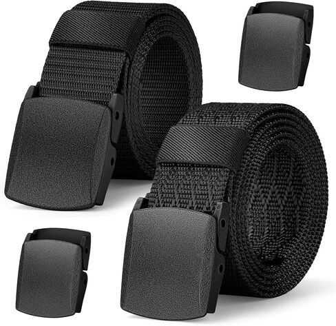 IronSeals 2 Pack Military Tactical Web Belt, Webbing Nylon Outdoor Web Belt with Plastic Buckle in Saudi Arabia