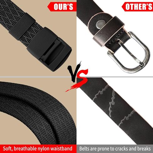 IronSeals 2 Pack Military Tactical Web Belt, Webbing Nylon Outdoor Web Belt with Plastic Buckle in Saudi Arabia