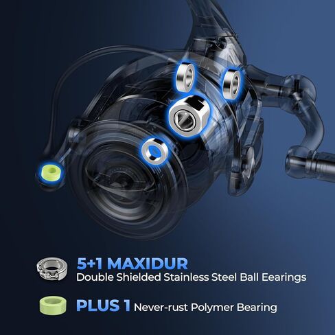 KastKing ReKon Saltwater Spinning Fishing Reel – Up to 55LBs Max Drag Big Game Fishing Reel - Innovative NyliTech Body- Water Resistant - MaxiDur 5+1+1 Corrosion-Resistance Bearing System in Saudi Arabia