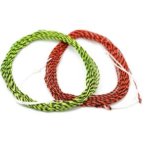 2 pcs 12FT Tenkara Furled Leader Fly Fishing Line Double Color Braided Tenkara Line with 7cm Loop