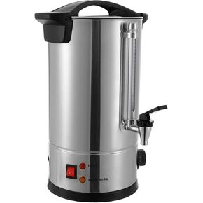 Commercial Coffee Urn, 110V Coffee Percolator Commercial Coffee Maker, Stainless Steel Coffee Maker Hot Water Beverage Dispenser Electric Coffee Urn For Catering, Wedding, Party (10L/2.64Gal)