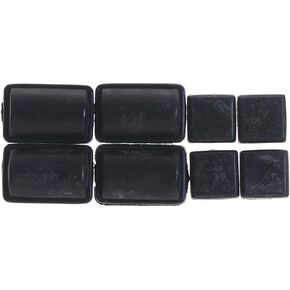 Screw Rubber Feet Cover 8pcs Set for Nintendo WII Console (White)