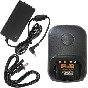 Tri-Chemistry Charger Kit WPLN4232 | Compatible with APX4000, APX1000, XPR7550, XPR6550, DGP8050, DGP8550 Radios | Non Impress Charger Base + AC Adapter | Replaces PMPN4174A, WPLN4232a-f