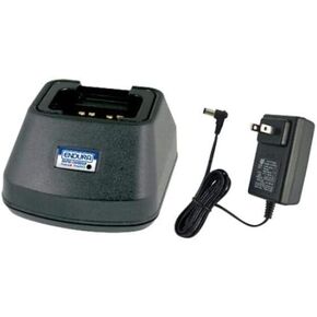 Power Products Single Slot Desktop Charger with Replaceable Pod for Harris P5300 P5400 P7300 P7350 XG-15P XG-75P Two Way Radio NiCd NiMH Li-Ion and LiPo Batteries