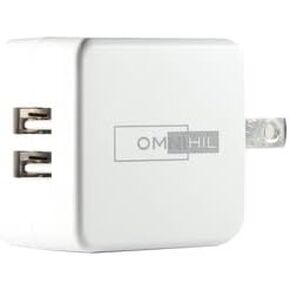 OMNIHIL 2-Port USB Charger Compatible with Midland X-Talker Two Way Radio Walkie Talkie