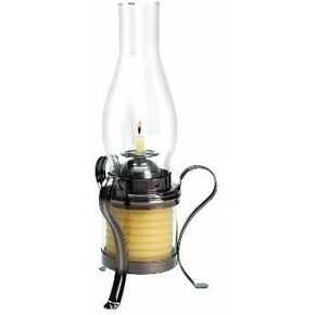 40 Hour Coil Candle with Hurricane Lamp - Copper