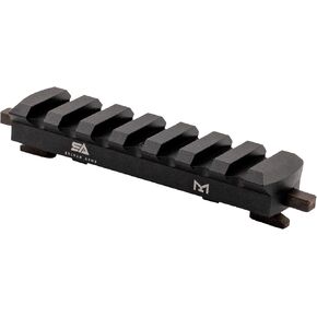 7-Slot Quick-Detach Picatinny Rail Accessory, Lightweight Aluminum, Black Anodized Finish
