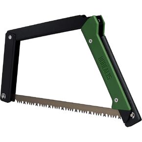 AGAWA - BOREAL15 -> 15 Inch Folding Bow Saw (Black Frame - Green Handle - All Purpose Blade)