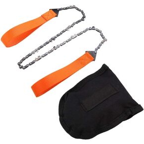 40.6inch Survival Chainsaw Pocket Hand,motosierra de bolsillo Portable Handheld Survival Chain Saw, for Camping Hiking Gardening and Outdoor Emergency with Carry Pouch