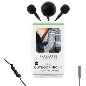 Bubblebee Outdoor Mic Cover Kit Deity W.Lav Pro, Dual Head W.Lav Pro, Theos & PR-2 - Wind Reduction Lavalier Mic Wind Muff Dead Cat for Content Creators, Videographers, Audio Engineers & Filmmakers