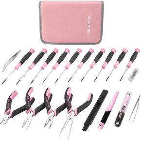 مجموعة أدوات إصلاح الدقة 33PCS تشمل مجموعة الأدوات الزوهر ، مجموعة مفكات ، سكين الحرفية والمرافق ، ملقطات ، مجموعة أدوات الإصلاح الإلكترونية مع حقيبة لأجهزة الكمبيوتر المحمولة والهواتف والكمبيوتر والألعاب