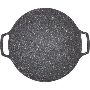 Korean Grill Pan, Pan, BBQ Plate Barbecue Non Stick Circular Teppanyaki Grills Frying for Home Outdoor StoveType 36cm Stove Type (Universal Type 30cm)