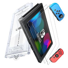 LISEN for Nintendo Switch 2017 Screen Protector [2025 Upgrade] (ANTI-GLARE & Auto Dust-Elimination) Screen Protector Switch Tempered Glass [Longest Durable] Full Coverage, 2 Pack