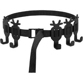Treestand Hooks 5 حزمة مقاومة للماء من الألومنيوم متعدد الصخور مع أحزمة سريعة الإصدار لأدوات الصيد ، العصي التسلق وكاميرات الممر