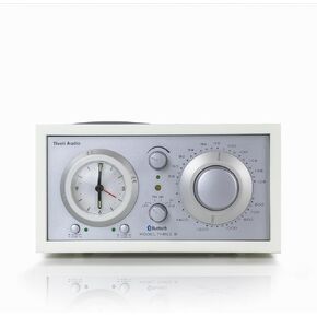 Tivoli Audio Model Three Bluetooth Clock Radio with USB-A & USB-C Charging Ports (Black Ash/Silver)