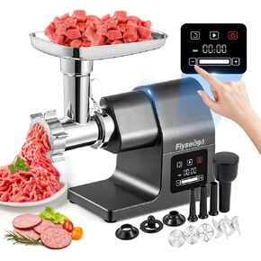 Meat Grinder Electric 3200w Digital Touch Control Commercial Heavy Duty Meat Grinder and Sausage Stuffers, Kubbe Kit for Household Use & Commercial
