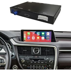 NINETOM Wireless CarPlay Retrofit Kit Decoder Compatible with Lexus RX/NX/ES/UX/LS/LX/RC/LC/GS/is (2014–2019), for Premium Factory System, Supports Android Auto, Mirror Link, Reverse Camera