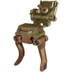 New Metal L4G24 Night-Vision arms Mount+POM Reinforced Upgraded Version NVG Bridge for pvs14 Support 2 Optical or 1 Digital Night Vision (UK Standard) (tan tan)