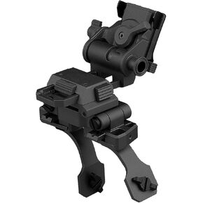 New Metal L4G24 Helmet Mount and NVG Bridge Dual PVS-14 Mounting System Adjustable Dovetail Versatile Night Vision Goggles Adapter(UK Standard)