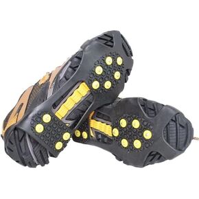 Stainless Steel Micro Spike Crampons Ice Snow Grips 1 Pair Snow Walk Traction Cleats Ice Cleats Traction Anti-Slip Shoes Ice Gripper for Walking,Jogging, Climbing and Hiking(Medium)