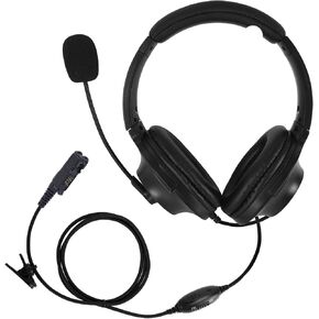 Hearing Protection Headset Noise Reducing Headphone Earmuffs with Ptt and Mic for Motorola Walkie Talkie XPR 3500e, XPR 3300e, XPR 3500, XPR 3300 (XPR3500e XPR3300e XPR3300 XPR3500)