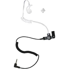 Two Way Radio Earpiece, Listen Only Headset, Earphone Connection, Fox EP1089SC, Plugs Into Speaker/Shoulder Microphones with 3.5mm Receive Only Audio Jack
