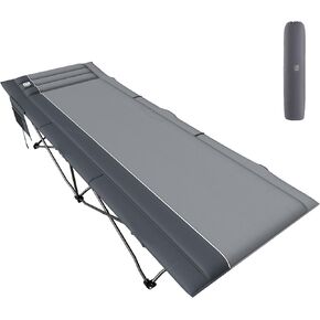 Timber Ridge Extra Wide Duty Camping Cot للبالغين ، سرير نائم كبير مع كيس حمل للتخييم والسفر والهواء الطلق ، ودعم ما يصل إلى 450 رطلاً