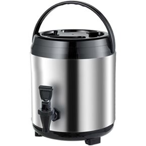 Hot Water Dispenser Urn, Stainless Steel Insulated Beverage Container with Faucet, Commercial Drink Server for Coffee, Milk Tea, and Cold & Hot Beverages